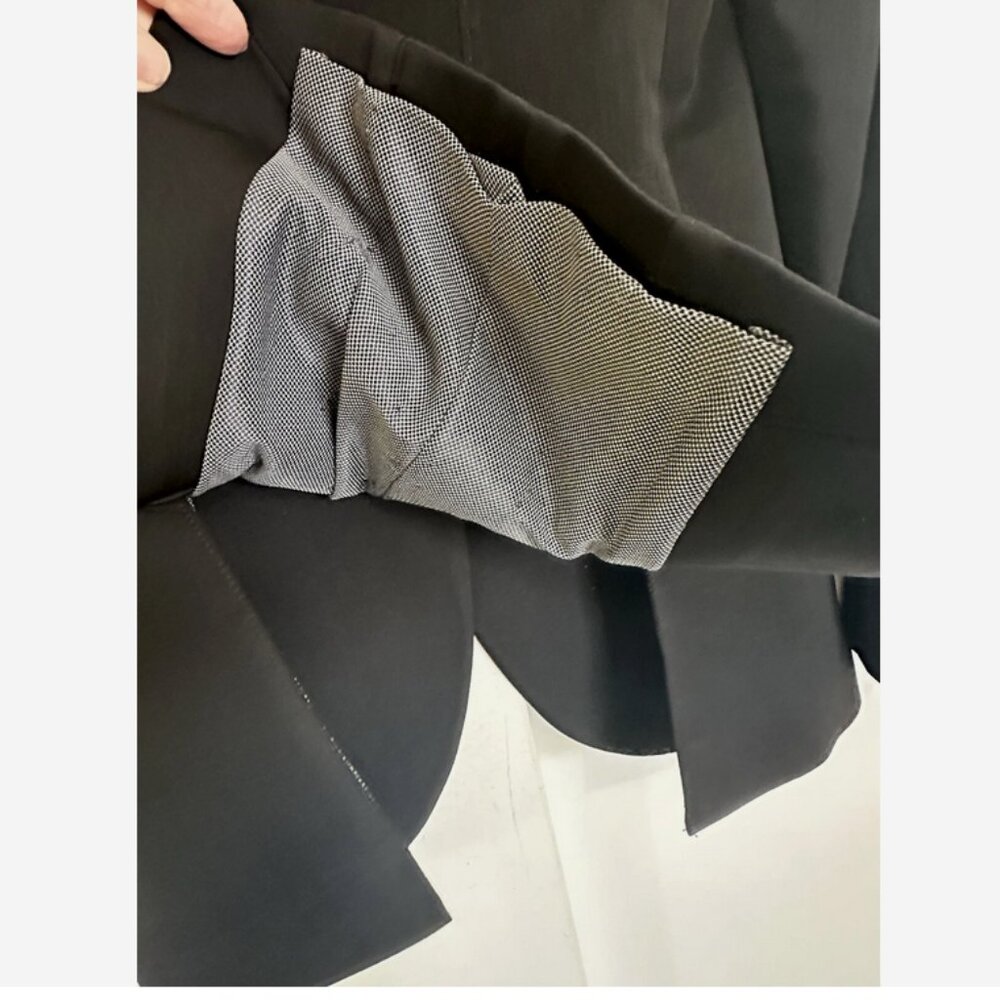 ALESSANDRO ALBANESE Black Show Coat IT 38 Small Velvet Collar Equestrian - Picture 7 of 9